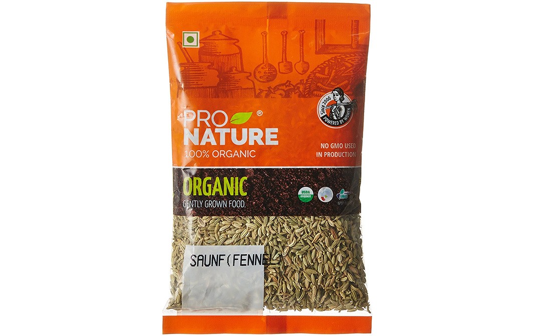 Pro Nature Organic Saunf (Fennel) Pack 100 grams Reviews Nutrition